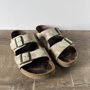 Birkenstock Arizona Sandals Women's Size 9.5 EU 40 Camo Double Strap Buckle Shoe